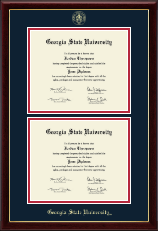 Georgia State University Double Diploma Frame in Gallery