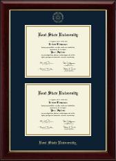 Kent State University Double Diploma Frame in Gallery