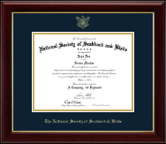 The National Society of Scabbard & Blade Gold Embossed Certificate Frame in Gallery