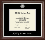 Buffalo State College diploma frame - Silver Engraved Medallion Diploma Frame in Devonshire