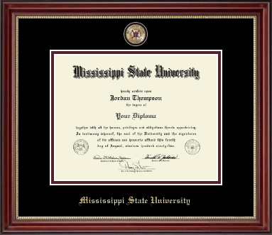 Mississippi State University diploma frame - Masterpiece Medallion Diploma Frame in Kensington Gold