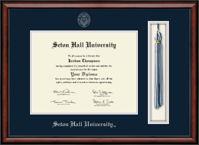 Seton Hall University diploma frame - Tassel & Cord Diploma Frame in Southport
