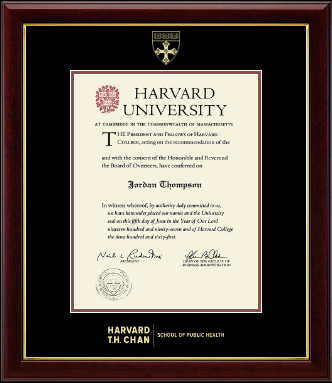 Harvard University diploma frame - Gold Embossed Diploma Frame in Gallery