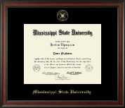Mississippi State University diploma frame - Gold Embossed Diploma Frame in Studio