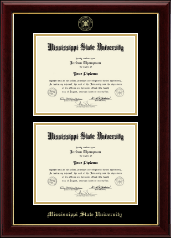 Mississippi State University diploma frame - Double Diploma Frame in Gallery