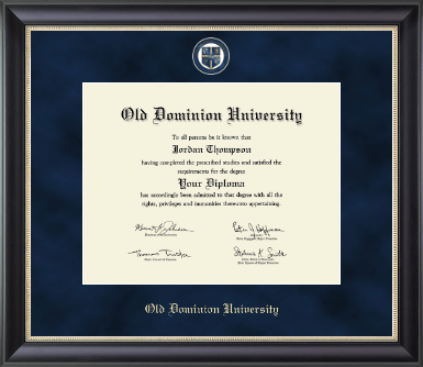 Old Dominion University diploma frame - Regal Edition Diploma Frame in Noir