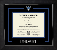 Luther College diploma frame - Spirit Medallion Diploma Frame in Eclipse