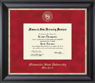 Minnesota State University Moorhead Regal Edition Diploma Frame in Noir