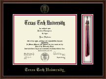 Texas Tech University diploma frame - Tassel & Cord Diploma Frame in Delta