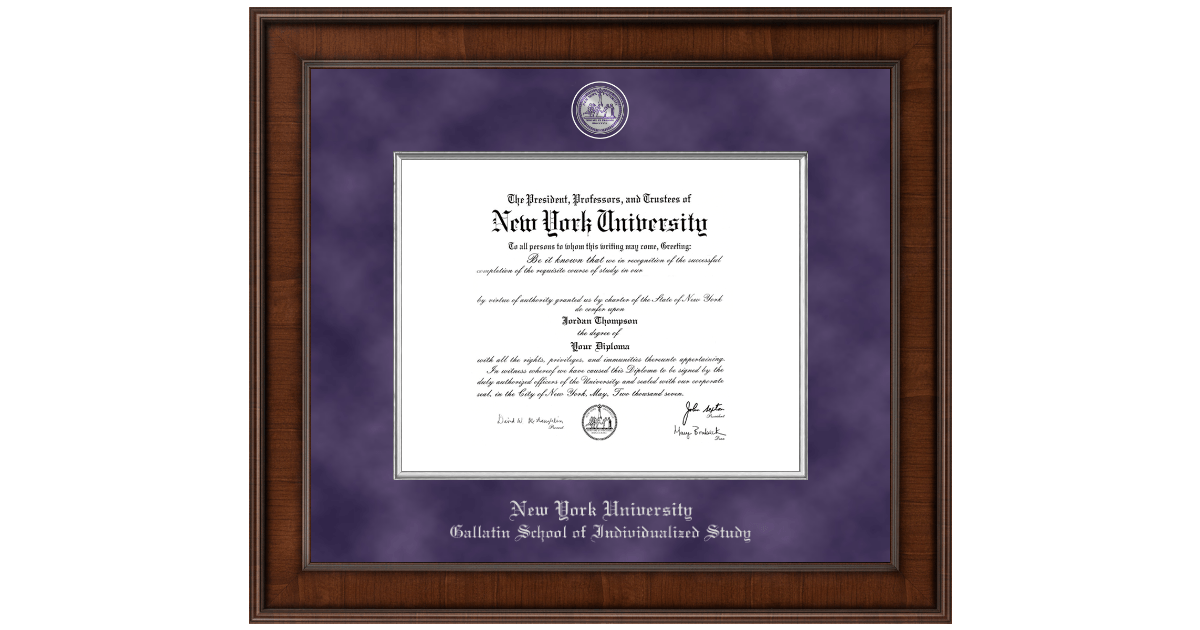 NYU Gallatin School of Individualized Study Diploma Frames Nyu Gallatin Master Of Arts Program 2025 Graduation Date