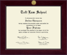 Taft Law School diploma frame - Century Gold Engraved Diploma Frame in Cordova