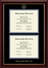 Immaculata University Double Diploma Frame in Gallery