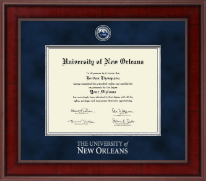 University of New Orleans Presidential Masterpiece Diploma Frame in Jefferson