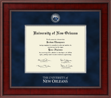 University of New Orleans diploma frame - Presidential Masterpiece Diploma Frame in Jefferson