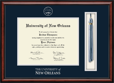 University of New Orleans diploma frame - Tassel & Cord Diploma Frame in Southport