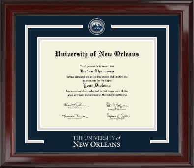 University of New Orleans diploma frame - Showcase Edition Diploma Frame in Encore