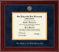 Our Lady of the Lake University Presidential Masterpiece Diploma Frame in Jefferson