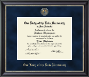 Our Lady of the Lake University Regal Edition Diploma Frame in Noir