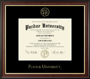 Purdue University Gold Embossed Diploma Frame in Studio Gold