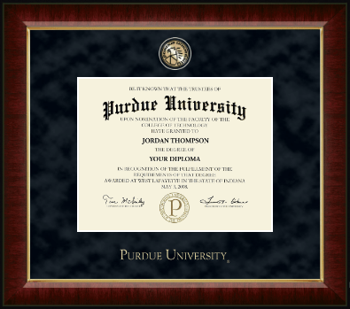 Purdue University diploma frame - Regal Edition Diploma Frame in Murano