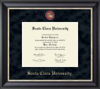 Santa Clara University Regal Edition Diploma Frame in Noir