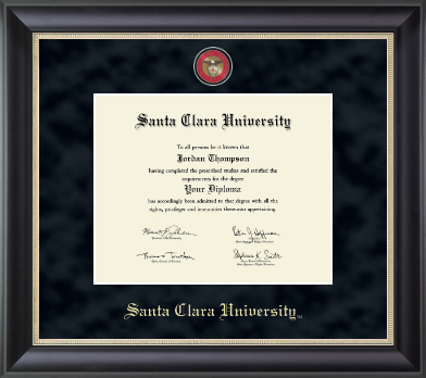 Santa Clara University diploma frame - Regal Edition Diploma Frame in Noir