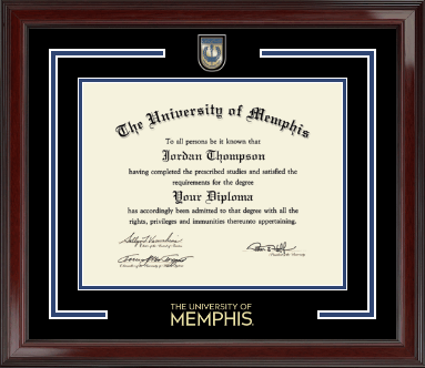 The University of Memphis diploma frame - Showcase Edition Diploma Frame in Encore