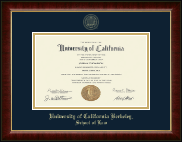 University of California Berkeley diploma frame - Gold Embossed Diploma Frame in Murano