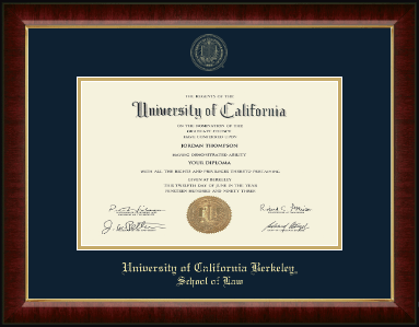 University of California Berkeley diploma frame - Gold Embossed Diploma Frame in Murano