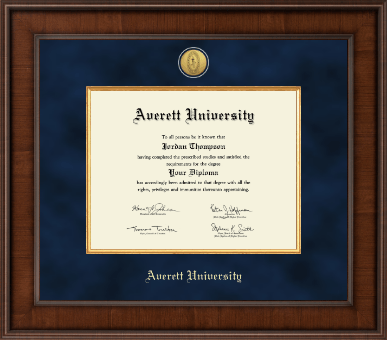 Averett University diploma frame - Presidential Gold Engraved Diploma Frame in Madison