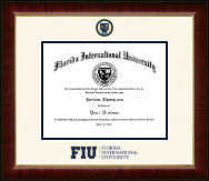 Florida International University Dimensions Diploma Frame in Murano