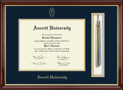Averett University diploma frame - Tassel & Cord Diploma Frame in Southport Gold