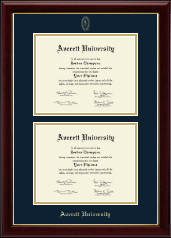 Averett University Double Diploma Frame in Gallery
