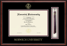Norwich University Tassel Edition Diploma Frame in Southport
