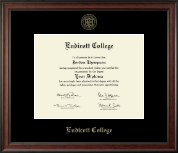 Endicott College diploma frame - Gold Embossed Diploma Frame in Studio