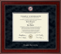 Temple University Presidential Masterpiece Diploma Frame in Jefferson
