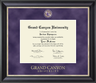 Grand Canyon University Regal Edition Diploma Frame in Noir