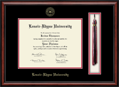 Lenoir-Rhyne University diploma frame - Tassel & Cord Diploma Frame in Southport