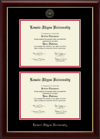 Double Diploma Frame