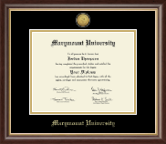 Marymount University diploma frame - Gold Engraved Medallion Diploma Frame in Hampshire