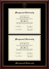 Marymount University Double Diploma Frame in Gallery