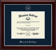 Messiah College Silver Embossed Diploma Frame in Gallery Silver