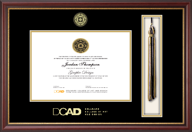 Delaware College of Art and Design diploma frame - Tassel & Cord Diploma Frame in Newport