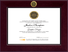 Delaware College of Art and Design diploma frame - Century Gold Engraved Diploma Frame in Cordova