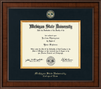 Michigan State University Presidential Masterpiece Diploma Frame in Madison