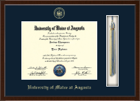 University of Maine at Augusta Tassel Edition Diploma Frame in Delta