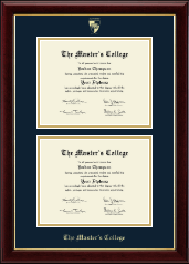 The Master's College diploma frame - Double Diploma Frame in Gallery