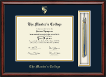 The Master's College diploma frame - Tassel & Cord Diploma Frame in Southport