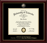 University of Colorado Anschutz Medical Campus diploma frame - Masterpiece Medallion Diploma Frame in Gallery