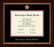 University of South Dakota Masterpiece Medallion Diploma Frame in Murano
